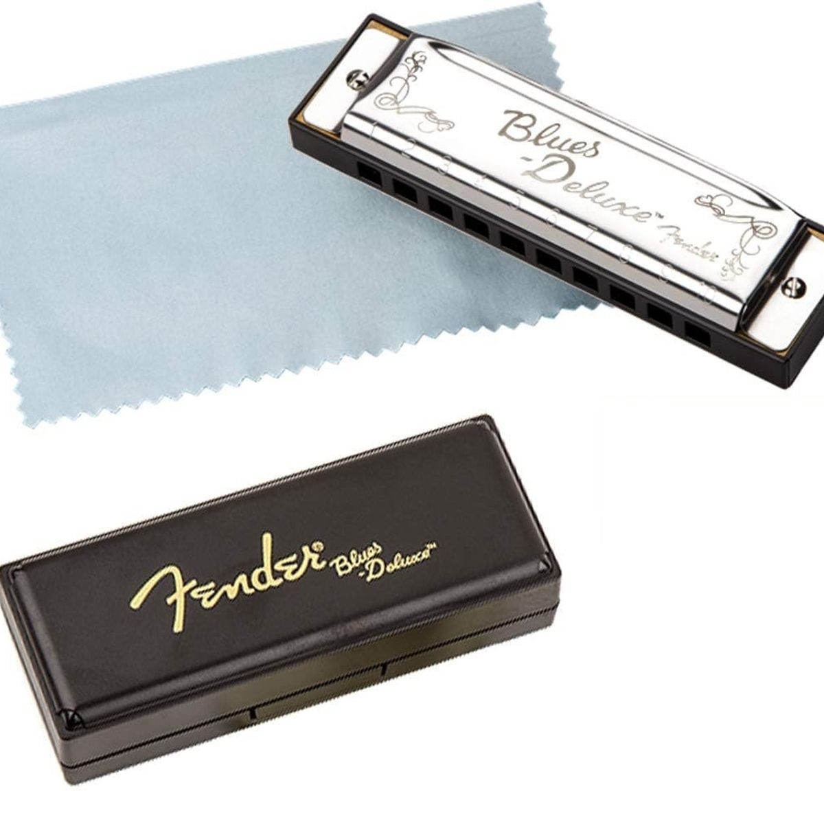 FENDER - Armónica Fender Blues Deluxe Harmonica tipo c Cromada