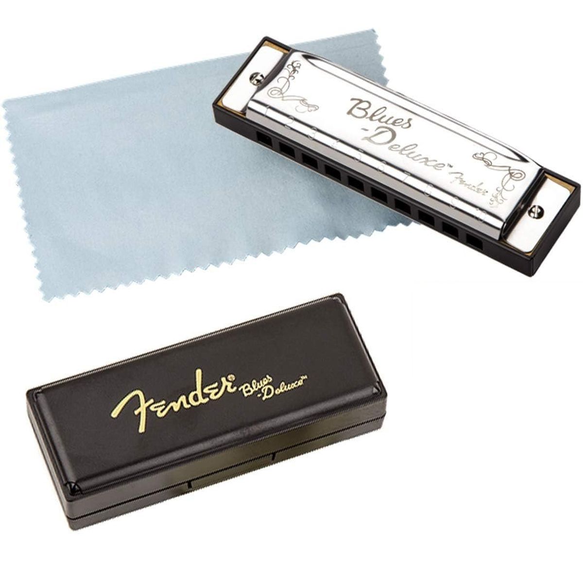 FENDER - Armónica Fender Blues Deluxe Harmonica tipo c Cromada