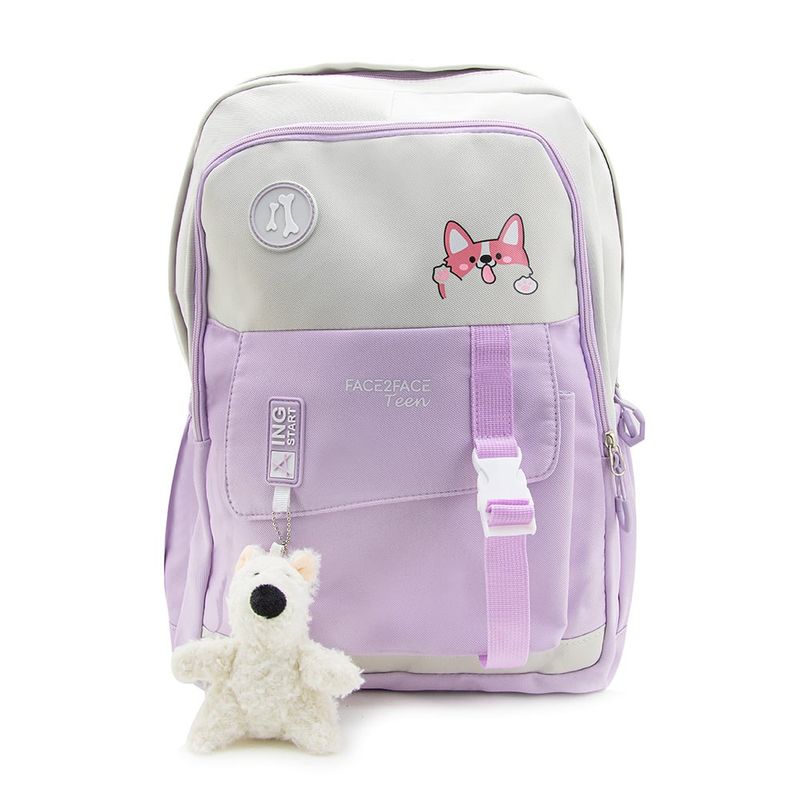 FACE2FACE - Morral Teen con Accesorio de Peluche_.