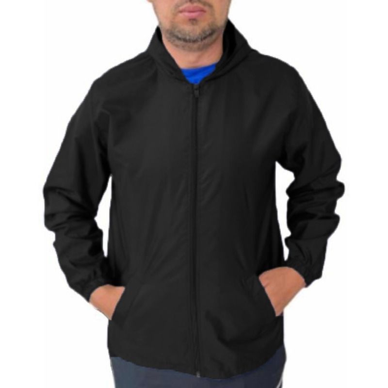 ABC - antifluido FABRICA Chaqueta Unisex Deportiva  Cortavientos  con capota