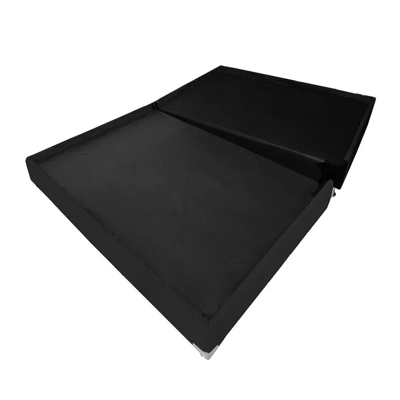 GENERICO - Base Cama Dividida 120x190 Sintetico Negro