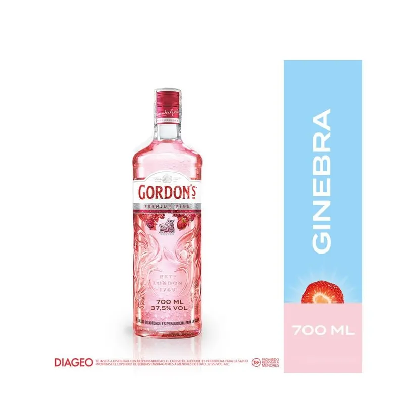 GORDON'S - Ginebra Gordon's Premium Pink 700 Ml