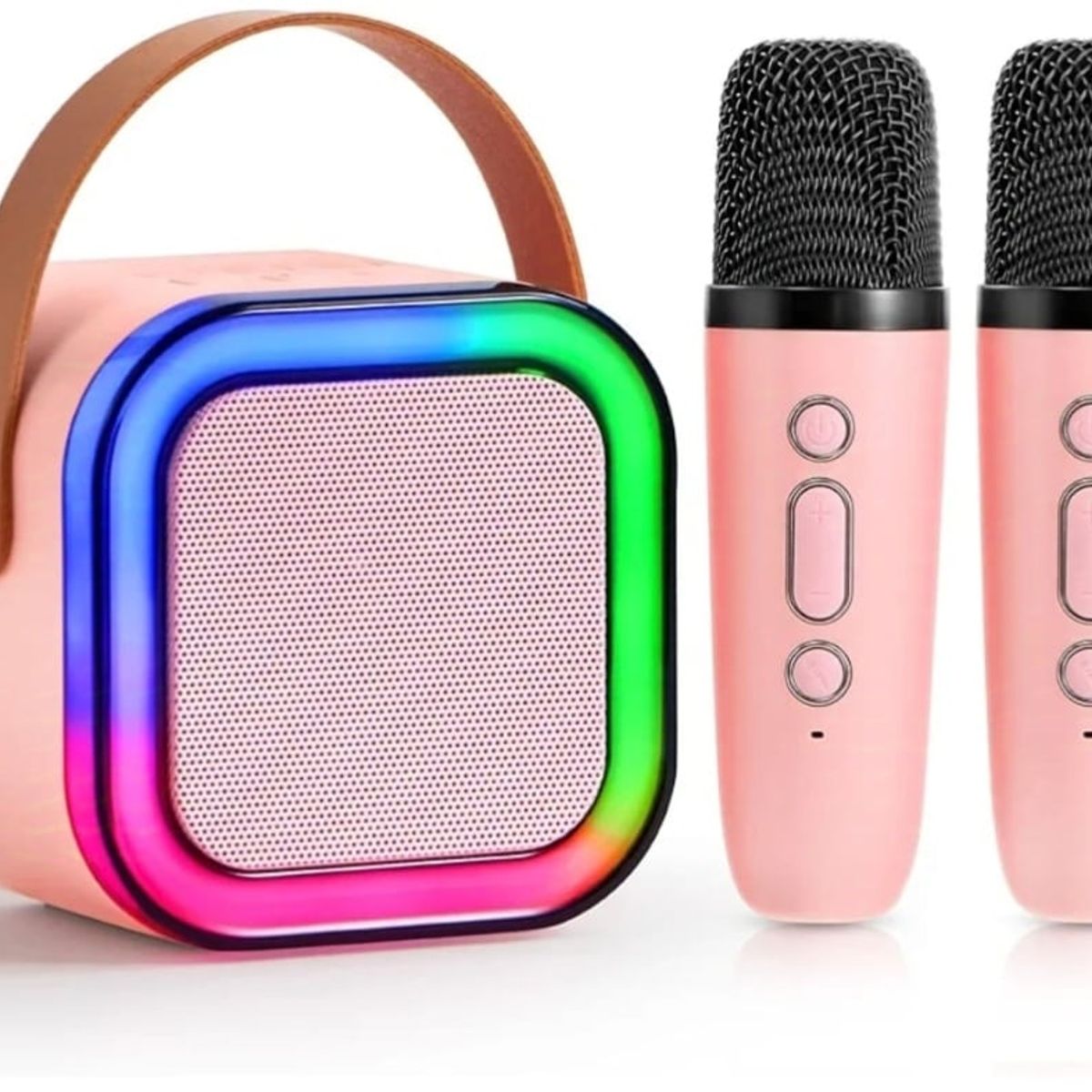 GENERICO - Parlante Bluetooth con 2 micrófonos bafle karaoke altavoz