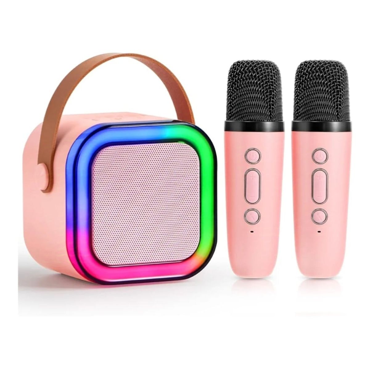 GENERICO - Parlante Bluetooth con 2 micrófonos bafle karaoke altavoz