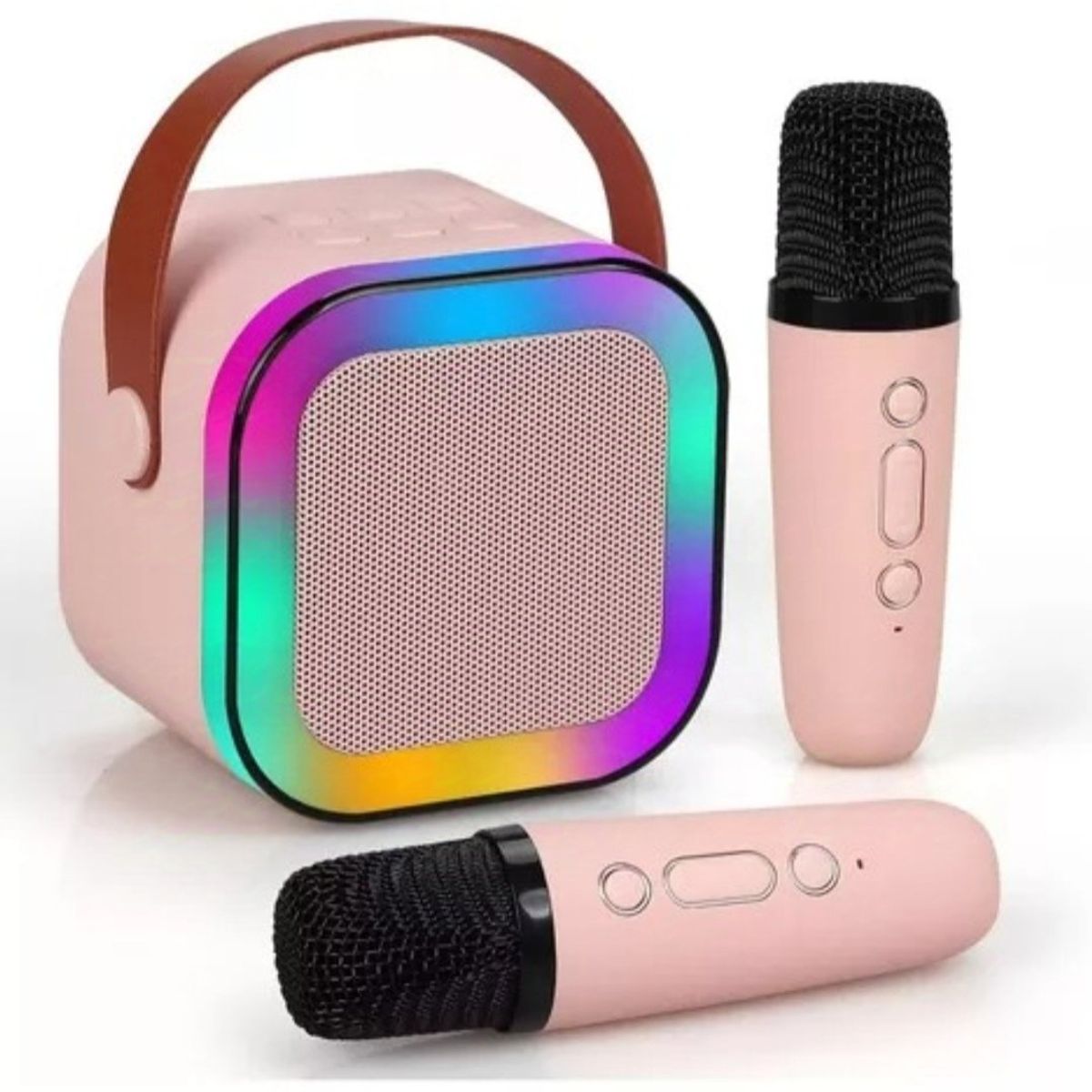 GENERICO - Parlante Bluetooth con 2 micrófonos bafle karaoke altavoz