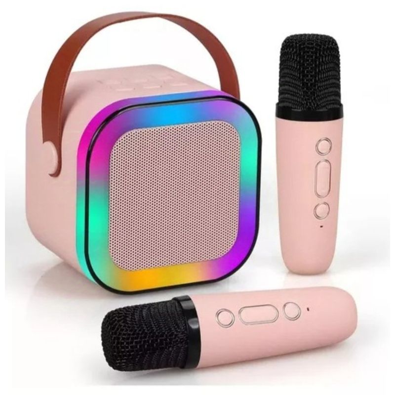 GENERICO - Parlante Bluetooth con 2 micrófonos bafle karaoke altavoz