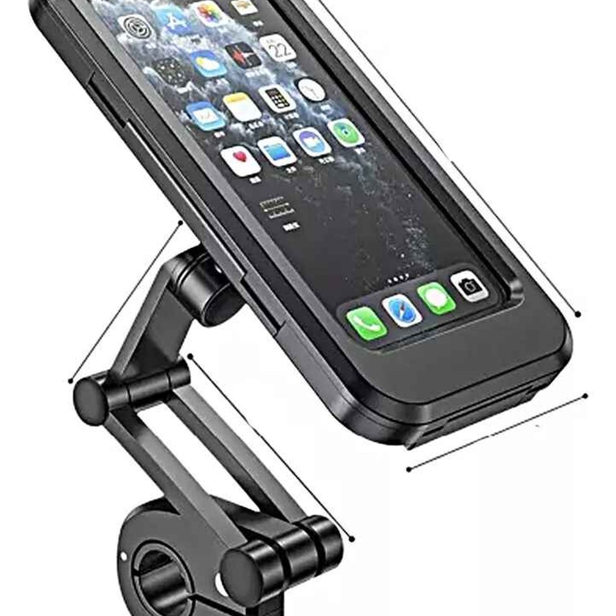 GENERICO - Soporte Portacelular Motobici Universal Impermeable Gps