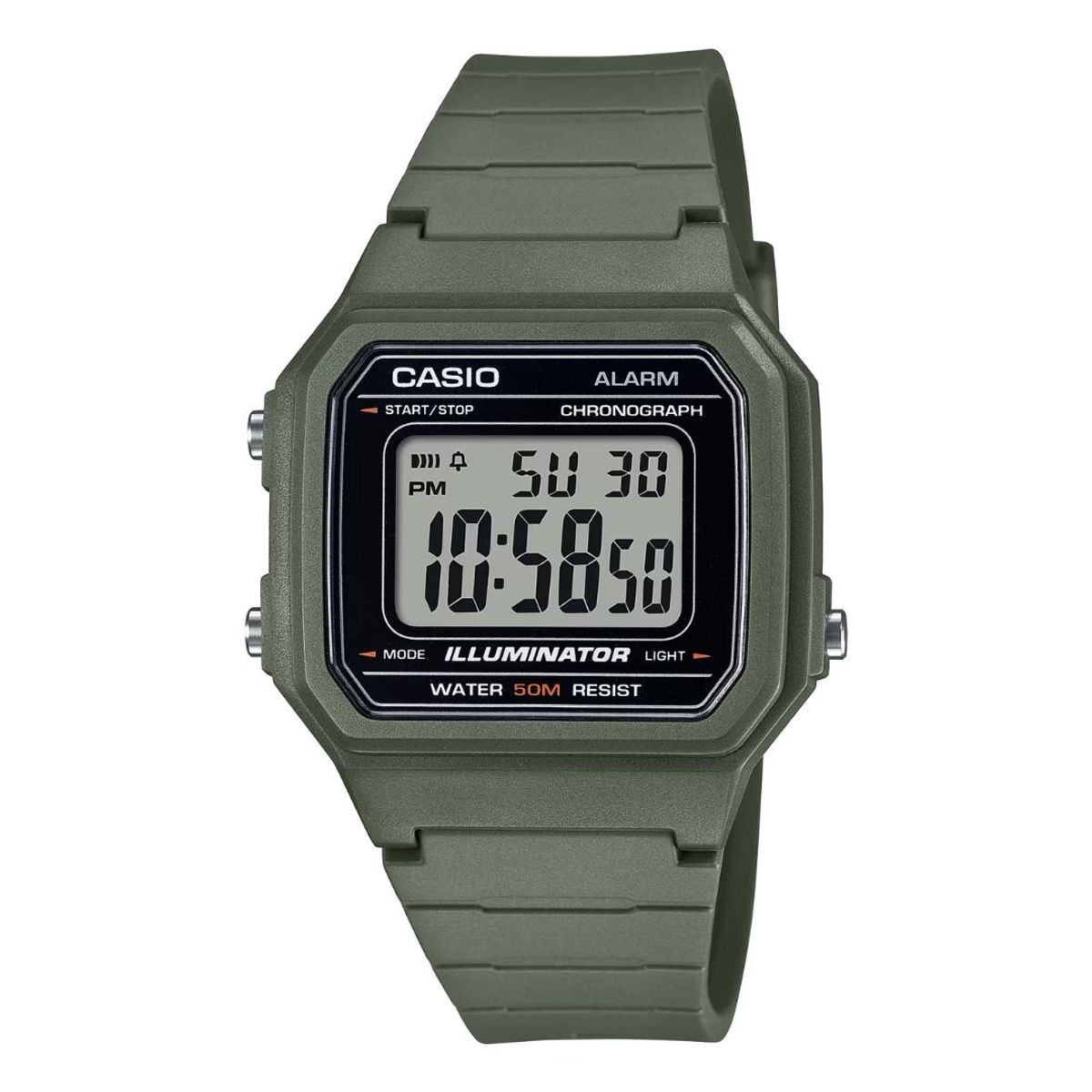 CASIO - Reloj Casio Modelo W-217H-3A Diseño Deportivo