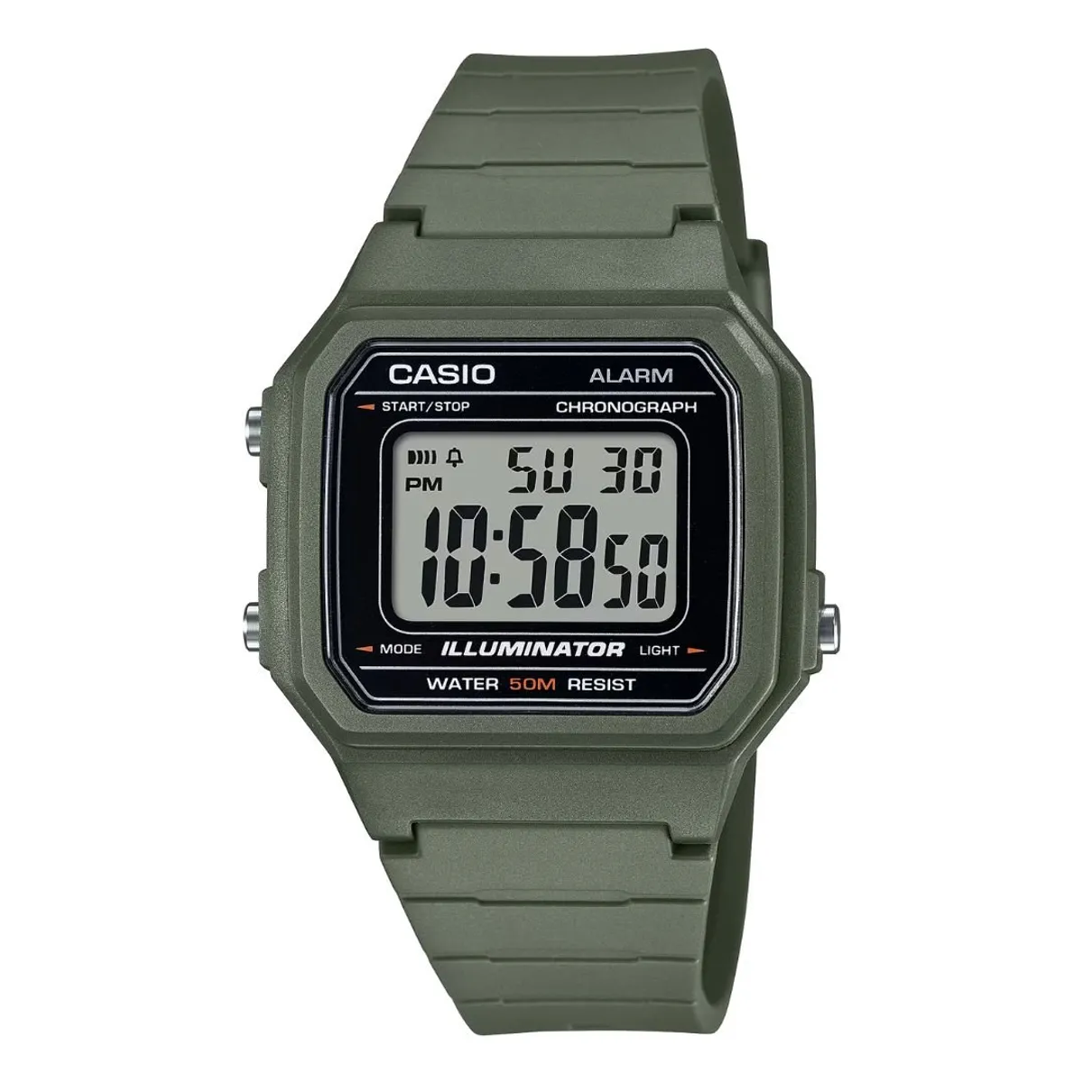 CASIO - Reloj Casio Modelo W-217H-3A Diseño Deportivo