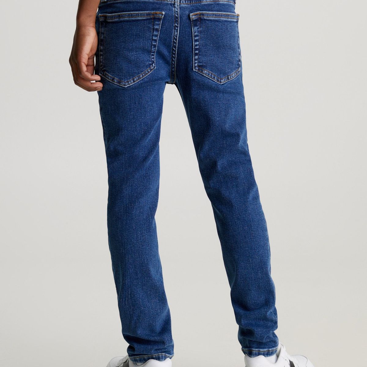 CALVIN KLEIN - Mid azul Rise Slim Jeans para niño Calvin Klein
