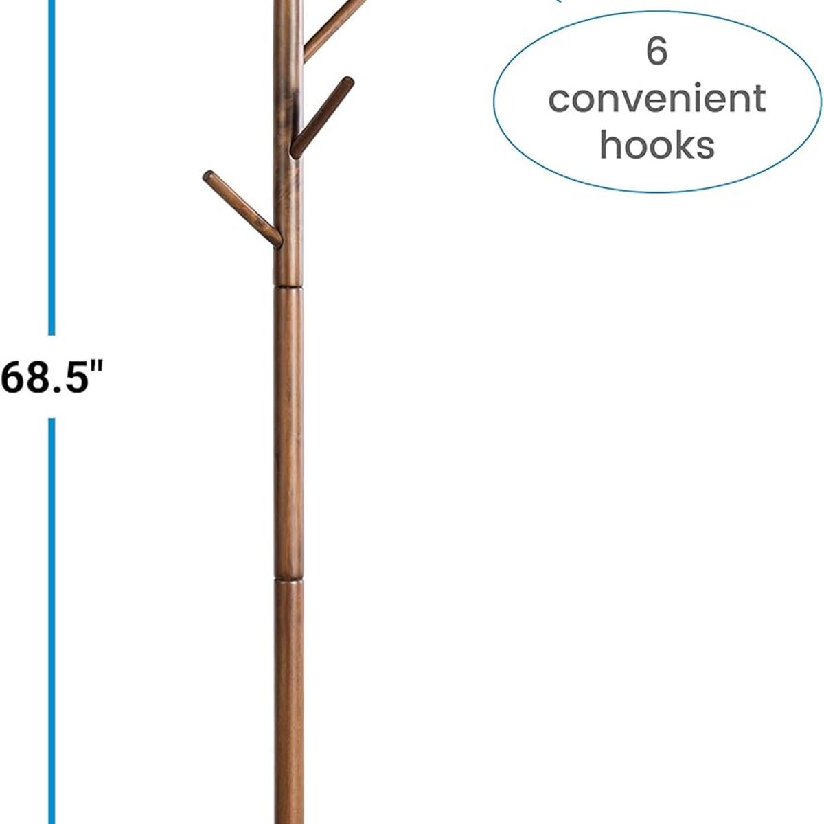 USA - Perchero De Pie Independiente Árbol De Madera