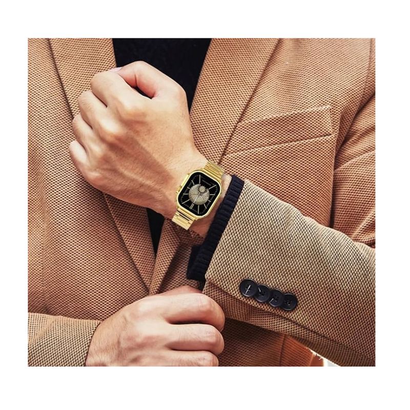 MOBULA - Reloj inteligente Mobulaa Ultra Mini Gold Smartwatch - Dorado