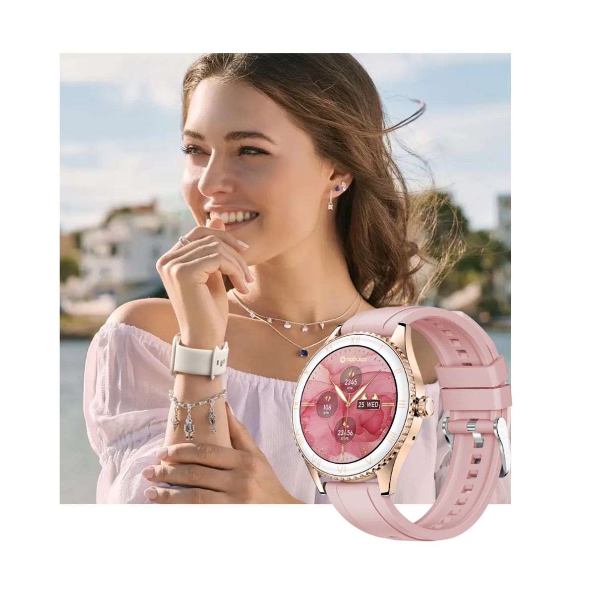 MOBULA - Reloj inteligente Smartwatch Aurafit LUNA