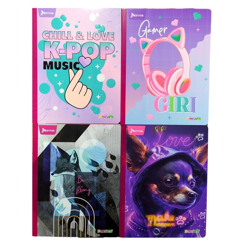 NORMA - Cuaderno Cuadriculado Niña 100 Hojas X6 Unds X-presarte