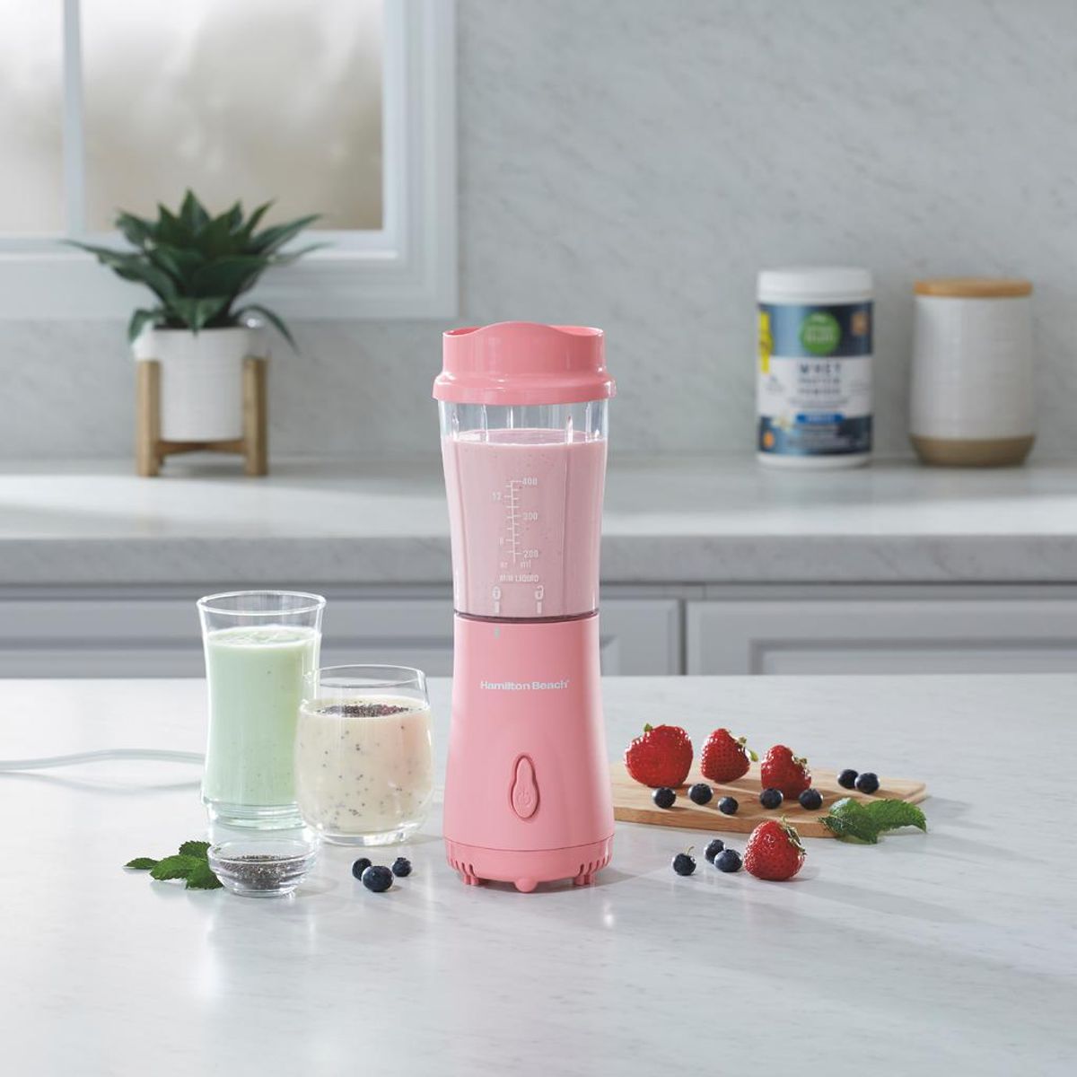 HAMILTON BEACH - Licuadora Personal Portatil Hamilton beach Rosada