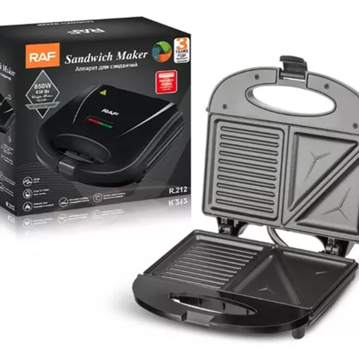 GENERICO - Sandwichera Eléctrica Tostadora