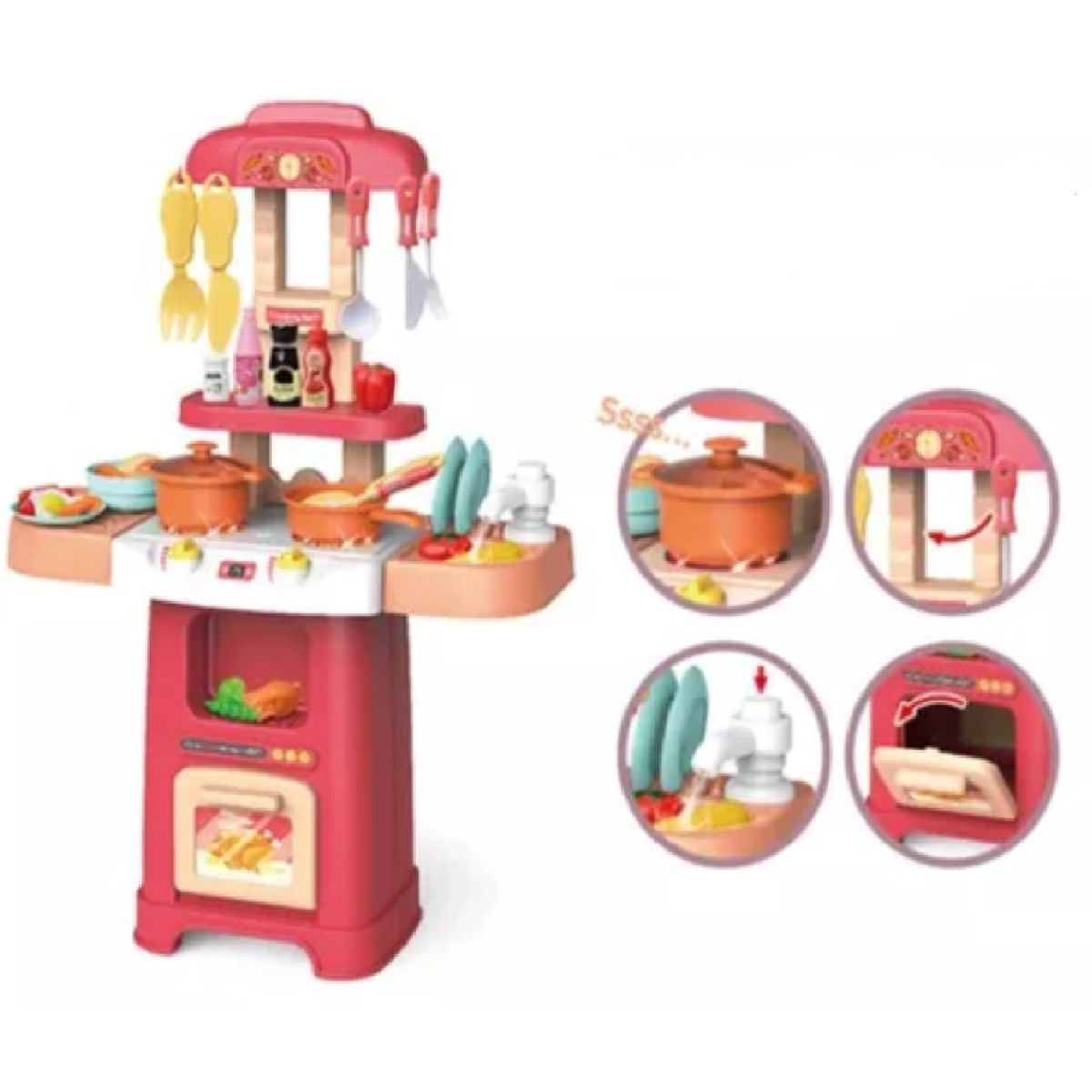 GENERICO - SET DE COCINA MEDIANO PARA JUEGO DE ROLES Ref YDF5506-1