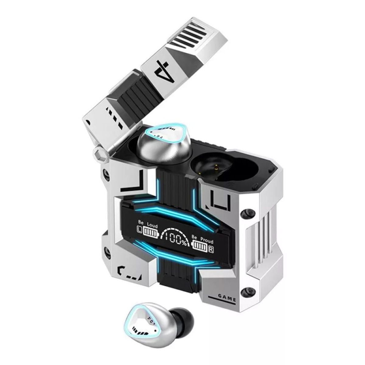 GENERICO - Audífonos Gamer M45 Power Bank Gris Bluetooth V54