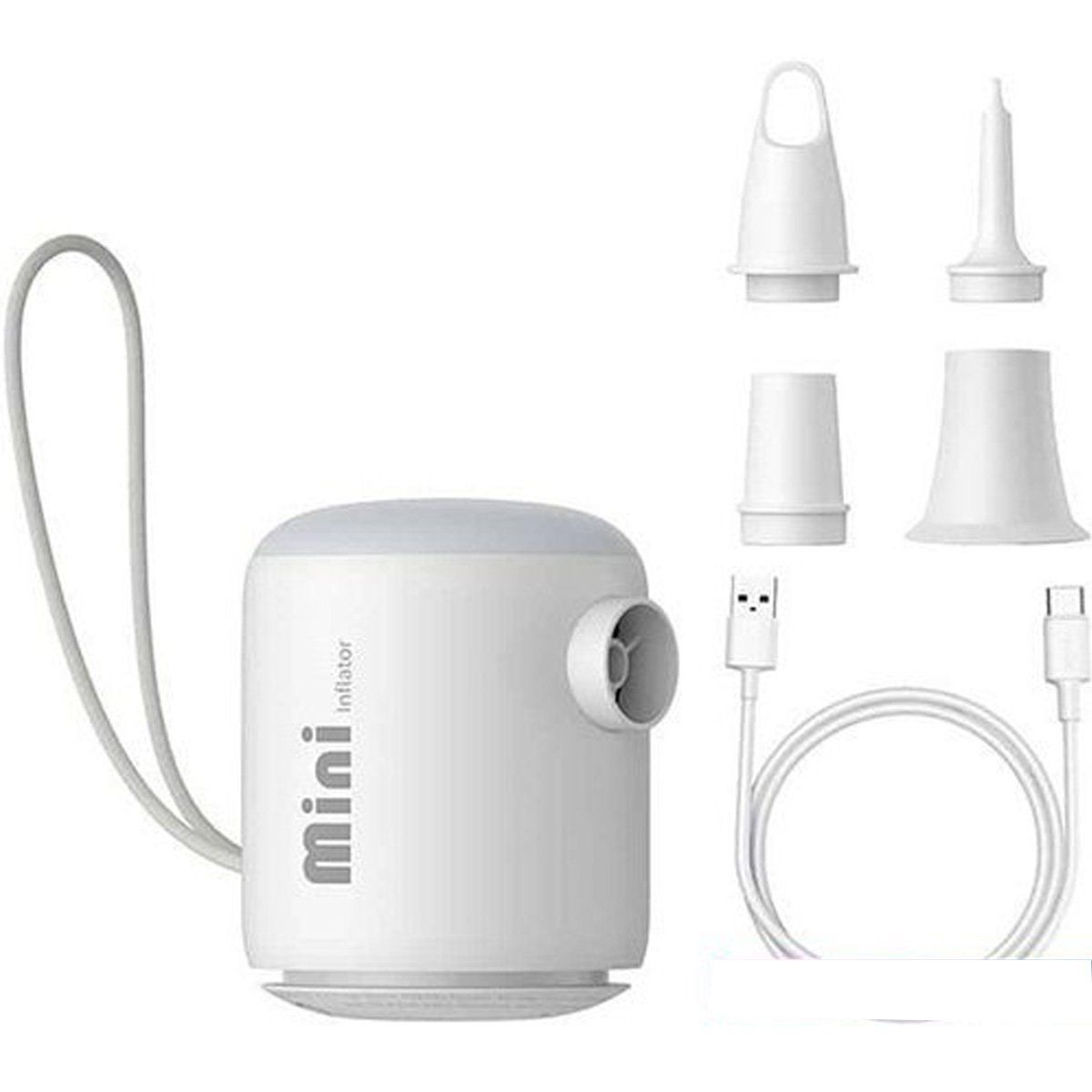 BASEUS - Mini Bomba Aire Portatil Inflador Eléctrico Colchon Inflable