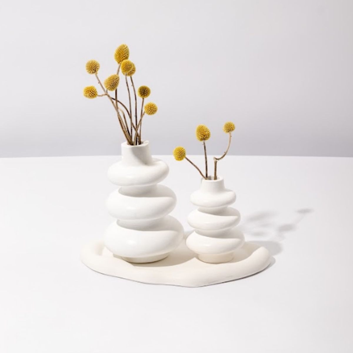 DECORACIONES ALE Y GABI - SET DECORATIVO JARRÓNES MONACO