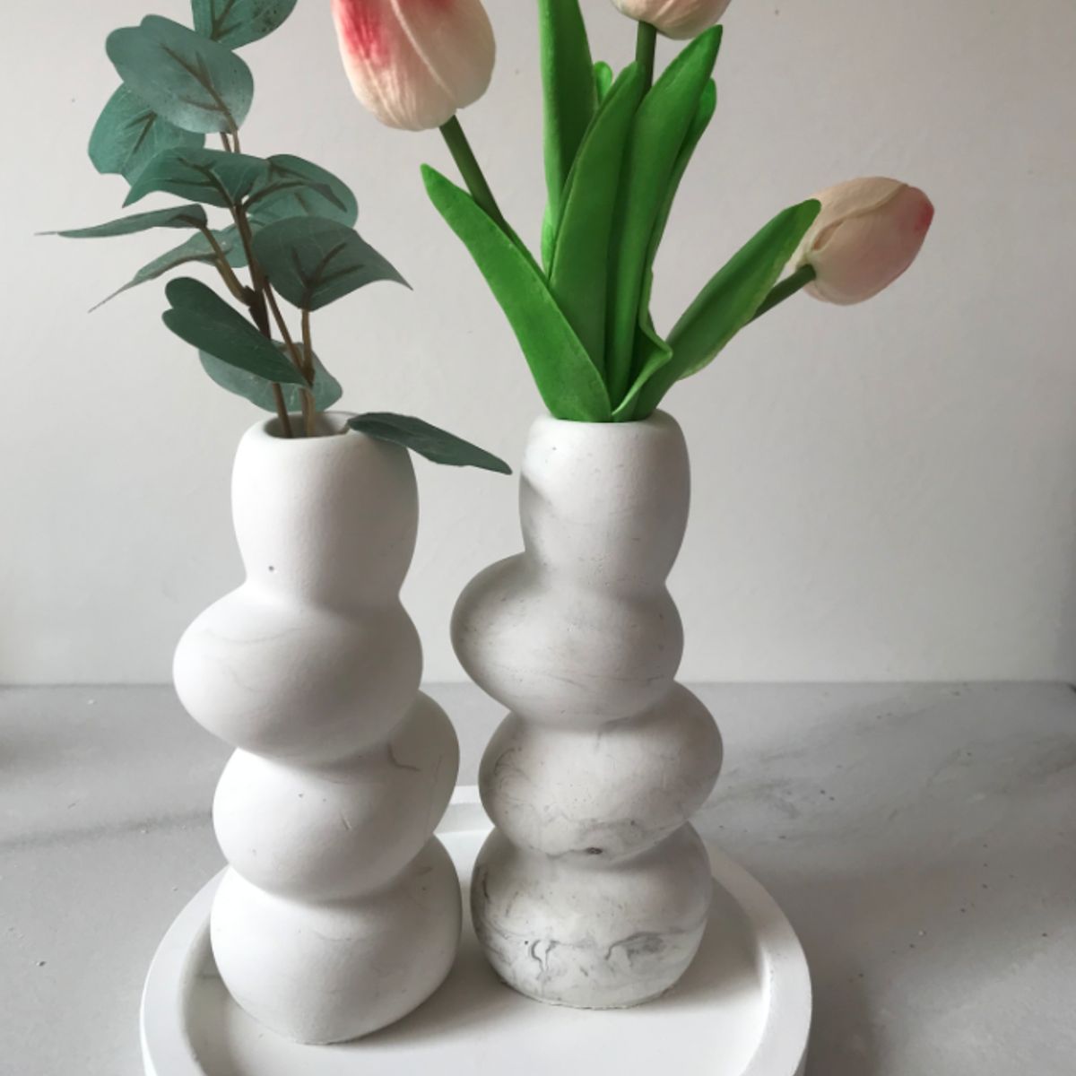 DECORACIONES ALE Y GABI - Jarrón Decorativo 9X15CMS Pietra