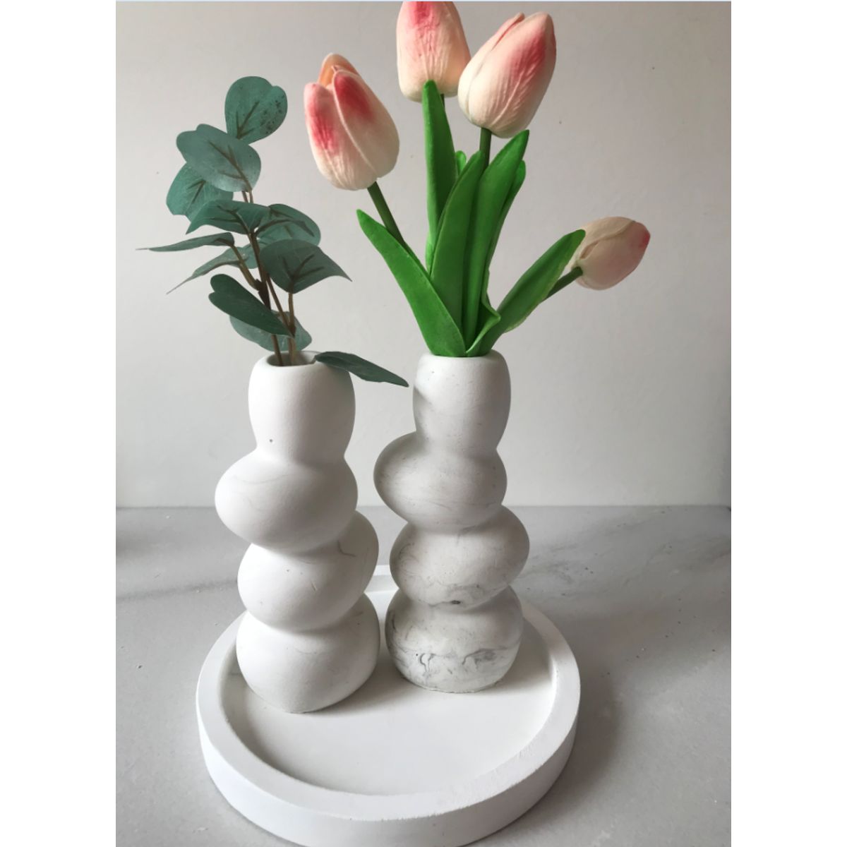 DECORACIONES ALE Y GABI - Jarrón Decorativo 9X15CMS Pietra