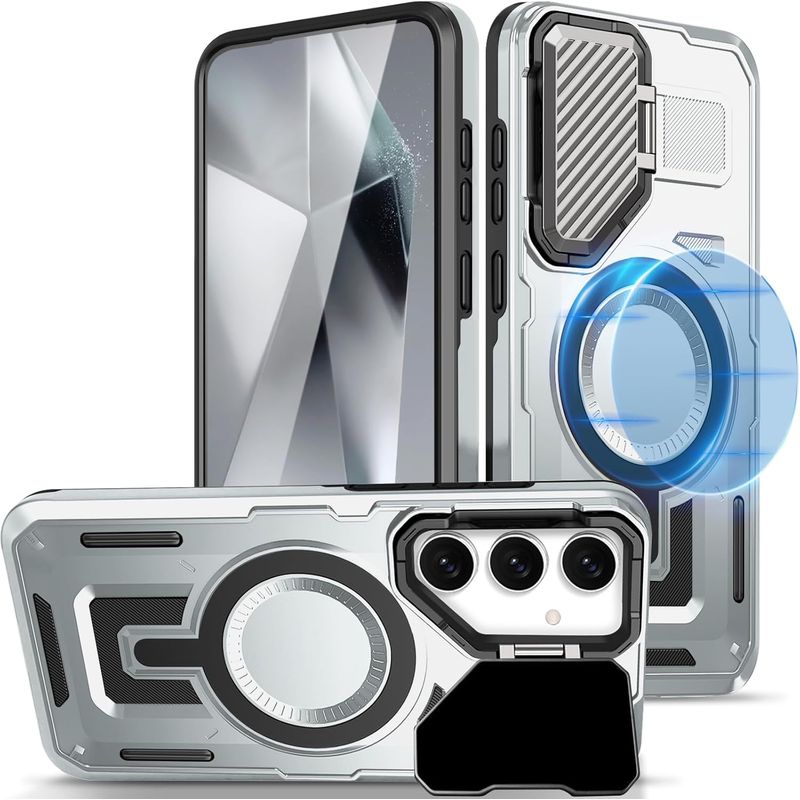 GENERICO - Estuche Spartan pro Con magsafe compatible con Samsung S24 Fe Gris