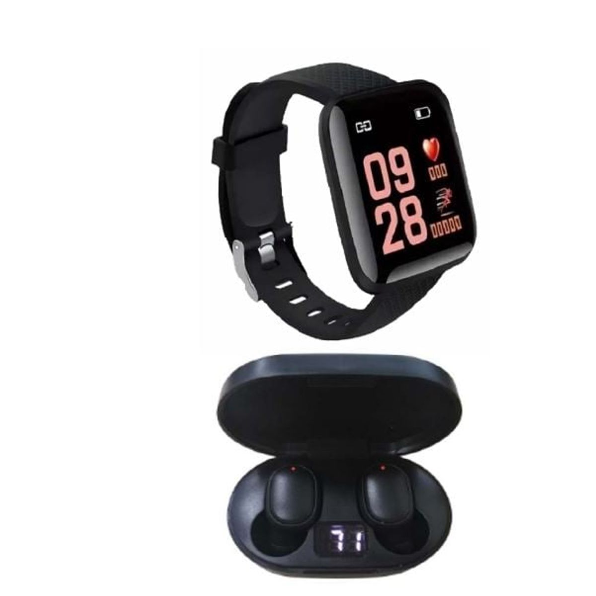 ZER - AUDIFONOS BLUETOOTH 4 HORAS DE AUTONOMIA ESTEREO +RELOJ INTERLIGENTE