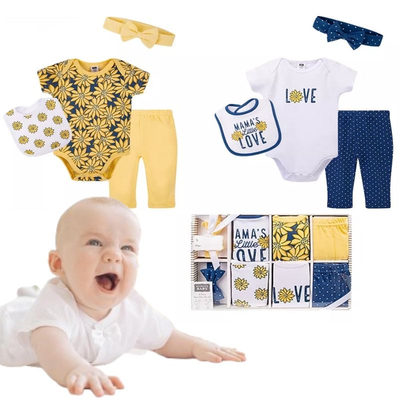 AMERICAN GENERICS - Regalo Para Baby Shower Ropa Para Bebe Set X2 Conjuntos Body