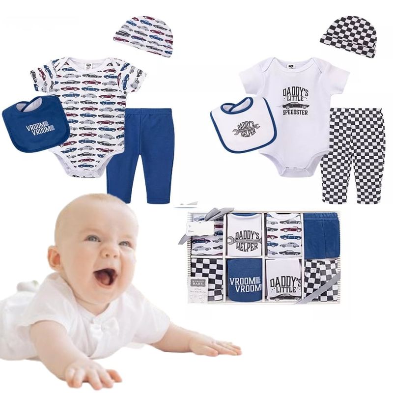 AMERICAN GENERICS - Regalo Para Baby Shower Ropa Para Bebe Set X2 Conjuntos Body