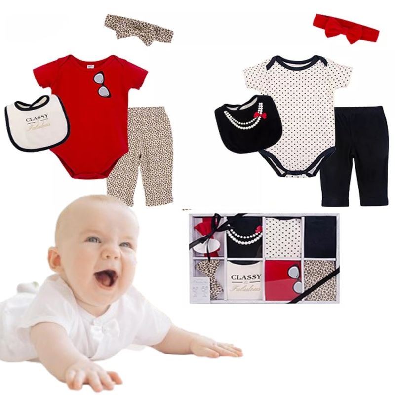 AMERICAN GENERICS - Regalo Para Baby Shower Ropa Para Bebe Set X2 Conjuntos Body