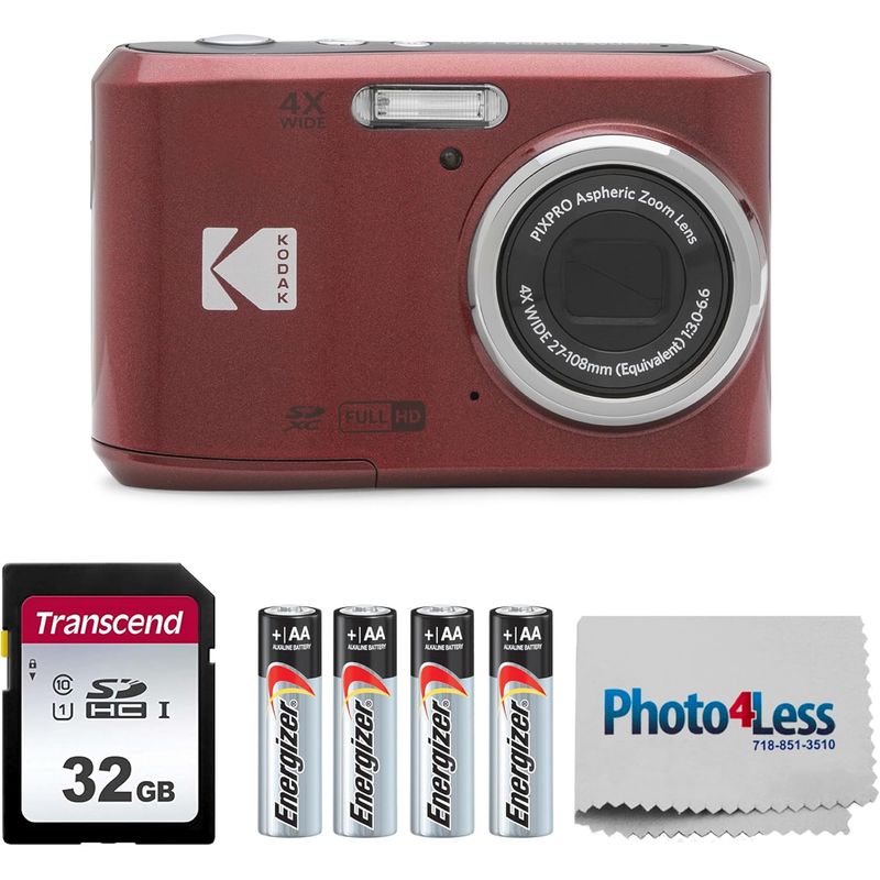 KODAK - Cámara Digital KODAK PIXPRO FZ45 16MP, Zoom 4X, 32GB SD