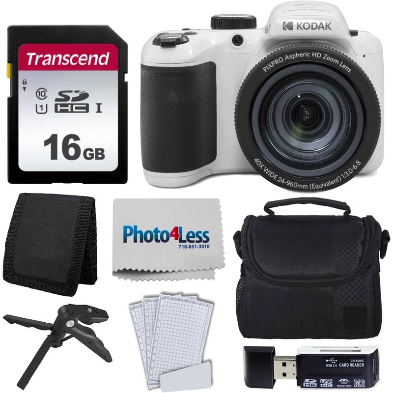KODAK - Cámara digital Kodak PIXPRO AZ405 + tarjeta 16GB y accesorios