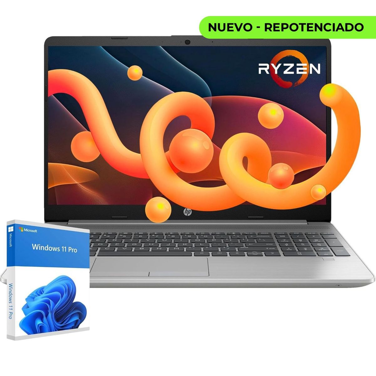 HP - Laptop HP 255 G10, 32GB RAM, 1TB SSD, Ryzen 3 7330U