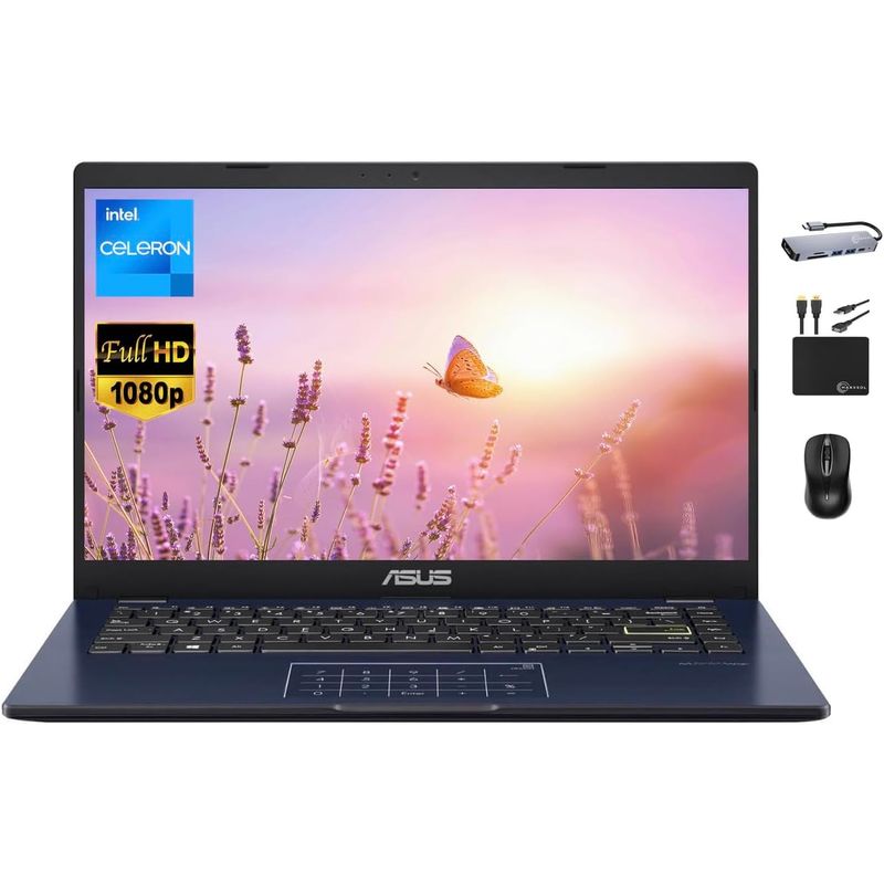 ASUS - Laptop ASUS Vivobook Ultrathin Go, 14'' FHD, Celeron N4500