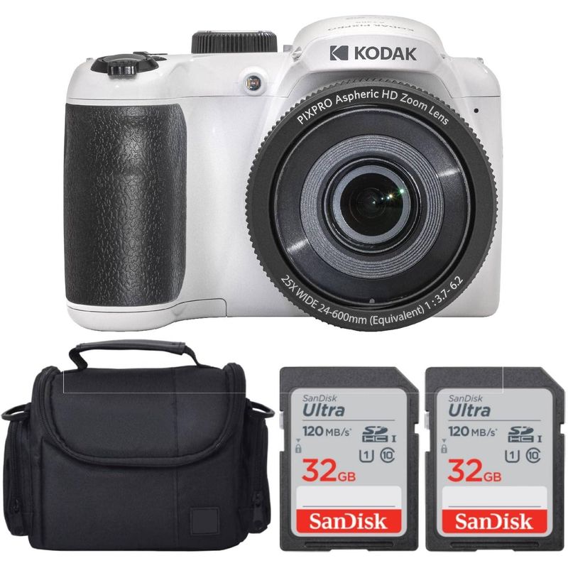 KODAK - Cámara Digital Kodak PIXPRO AZ255 + 32GB Tarjeta + Funda