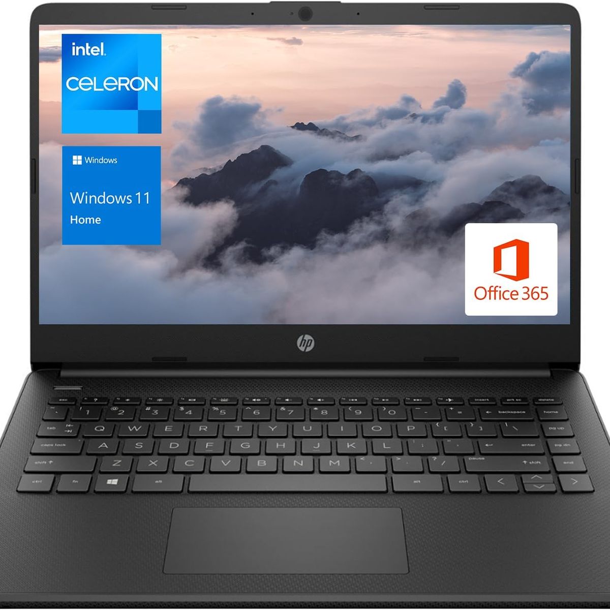 HP - Laptop HP 14 HD, Intel N4120, 16GB RAM, 64GB eMMC, Office 365