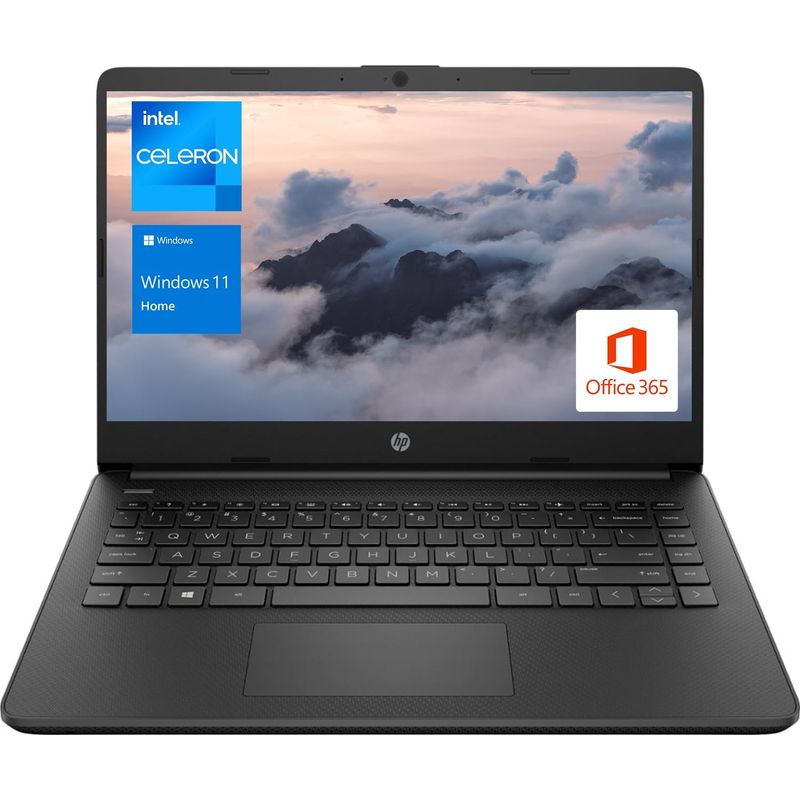 HP - Laptop HP 14 HD, Intel N4120, 16GB RAM, 64GB eMMC, Office 365