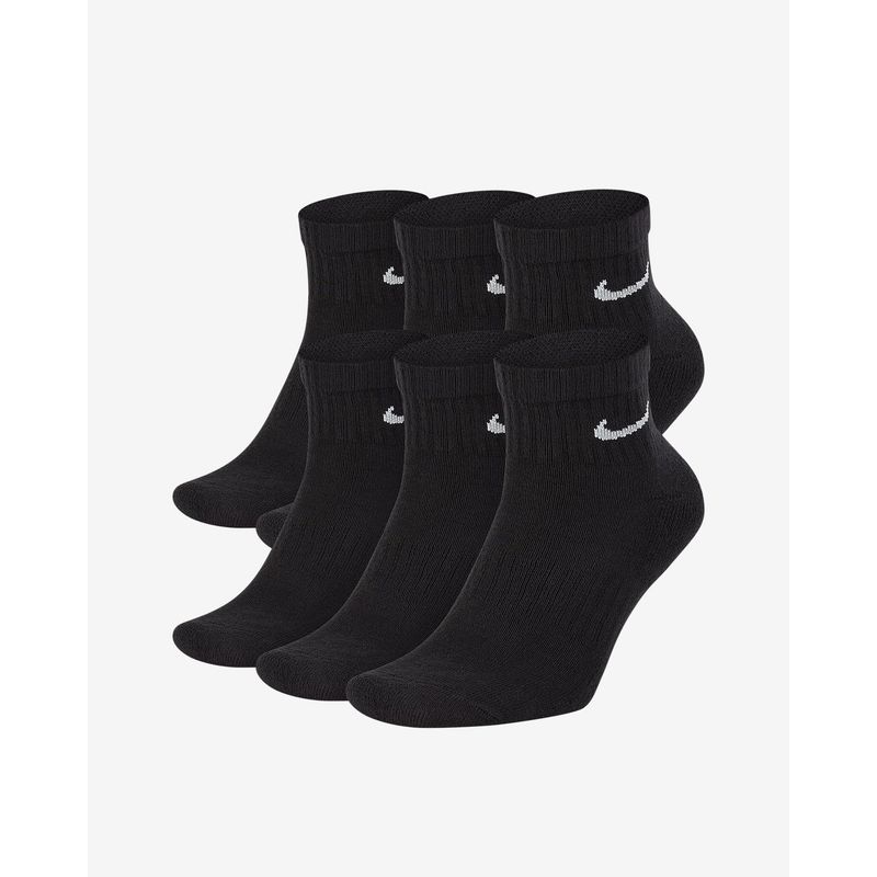 NIKE - MEDIAS NIKE EVERYDAY CUSHIONED 6 PARES SX7669-010 NEGRO