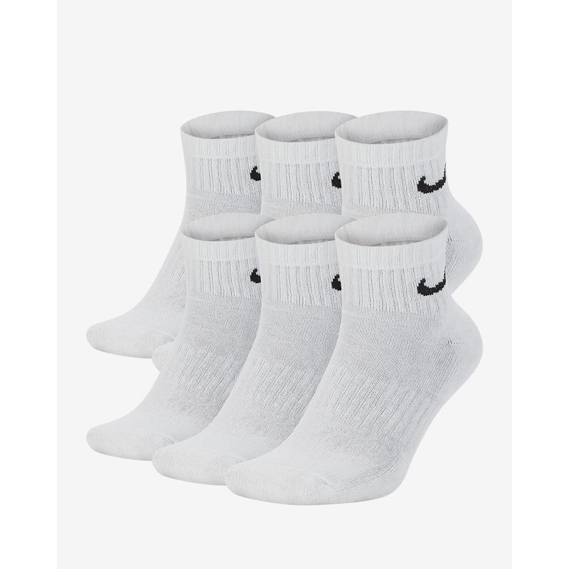 NIKE - MEDIAS NIKE EVERYDAY CUSHIONED 6 PARES SX7669-100 BLANCO