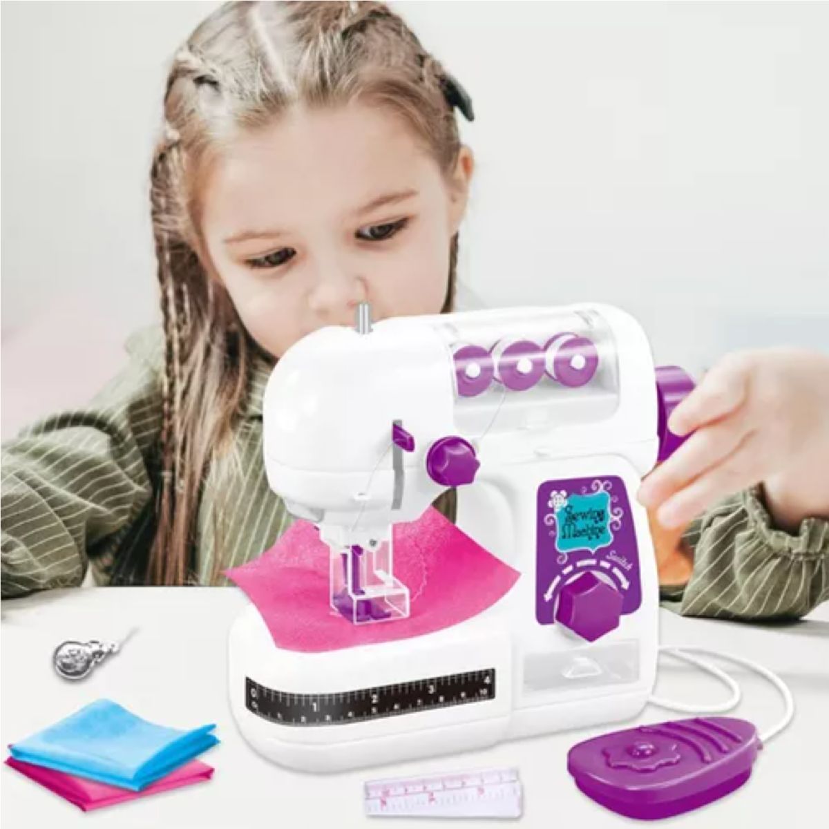 GENERICO - MAQUINA DE COSER PARA NIÑA PEQUEÑA DE JUGUETE Ref. 7808