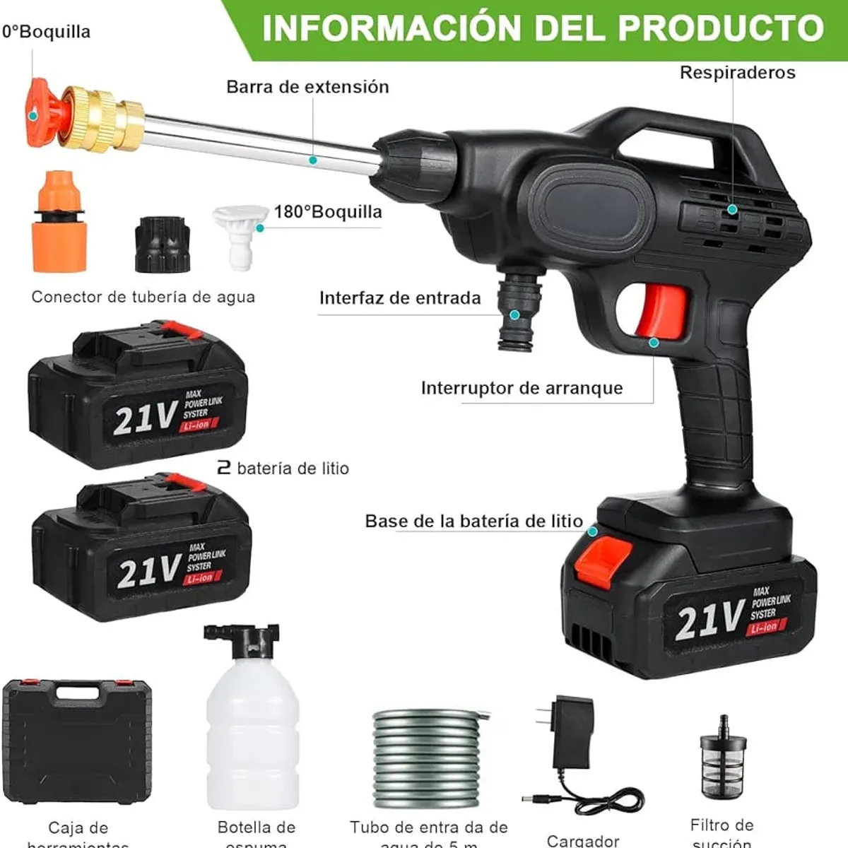 SKY - HIDROLAVADORA ORIGINAL PORTÁTIL 2 BAT