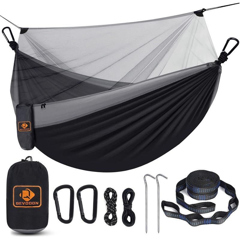 GEF - Hamaca Portatil Camping Con Malla Red Mosquitero Plegable