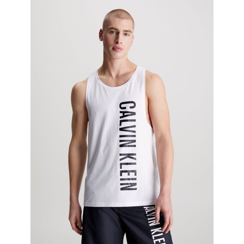 CALVIN KLEIN - Camiseta blanca de tirantes de playa - Intense Power Calvin Klein