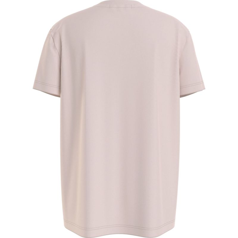 CALVIN KLEIN - Camiseta Niña Rosada Regular Con Logo Calvin Klein