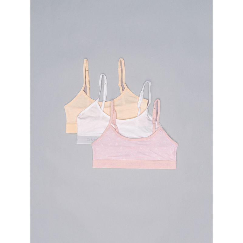 CALVIN KLEIN - Paquete de 3 bralettes classic para niña multicolor Calvin Klein