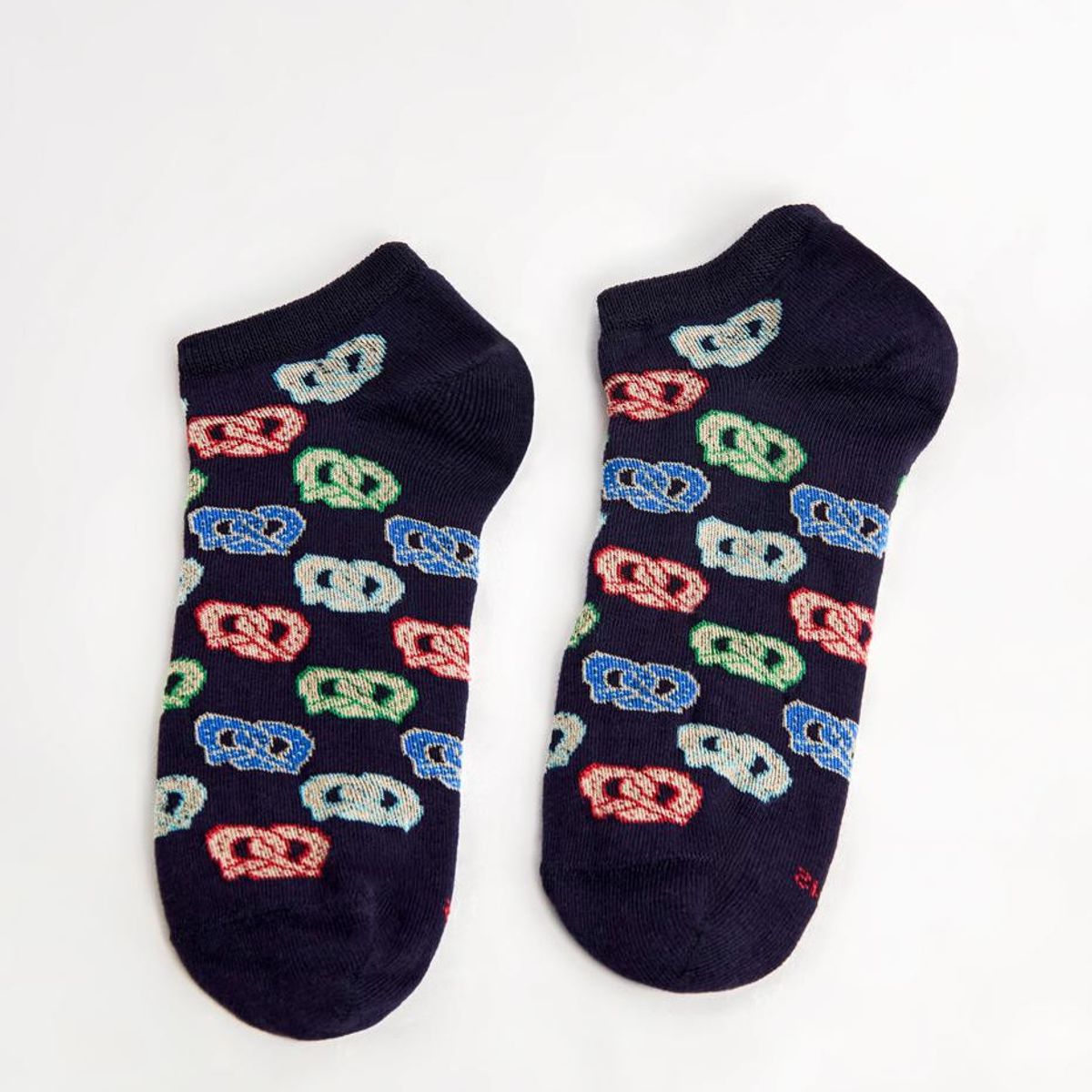 KOAJ - KOAJ Medias en algodón unicolores tobilleras con arte de pr Hombre