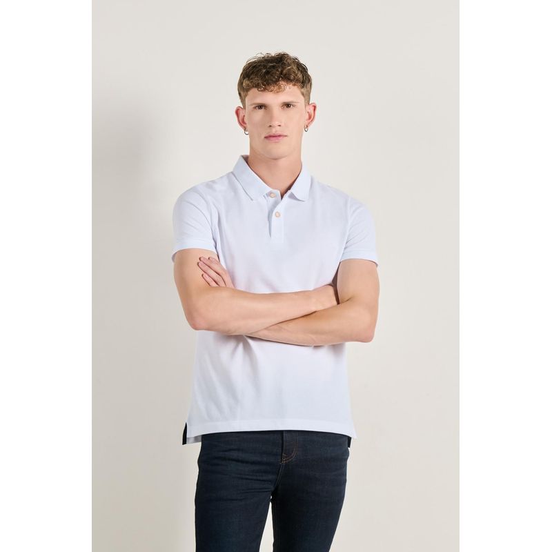KOAJ - KOAJ Camiseta unicolor tipo polo para hombre cuenta con cuello HOMBRE