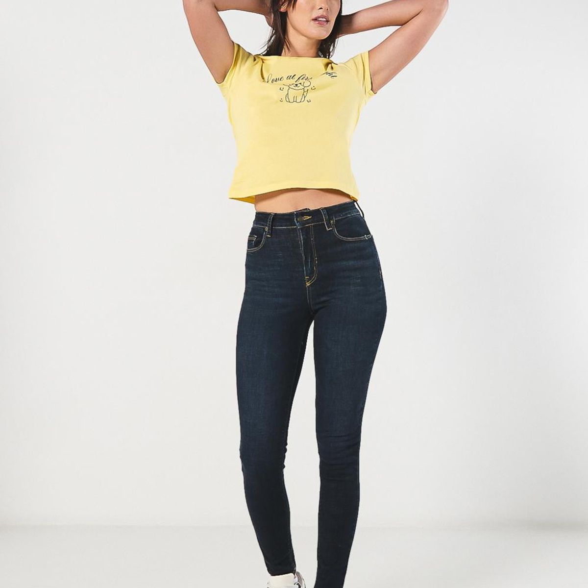 KOAJ - KOAJ Camiseta manga corta unicolor en rib, silueta ajustada  Mujer