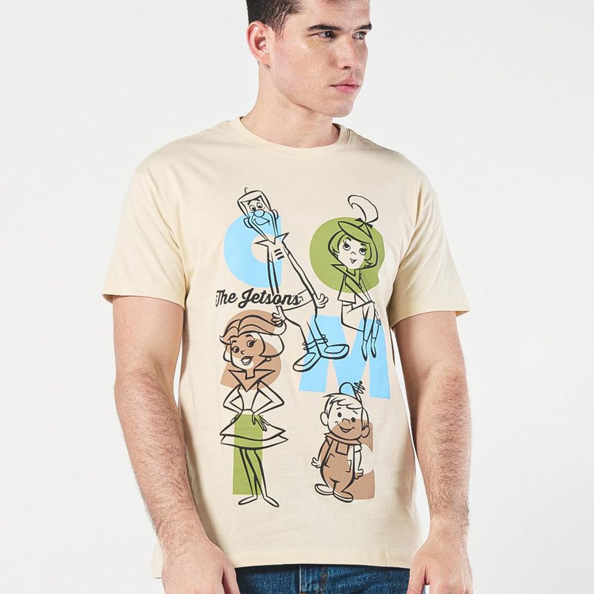 KOAJ - KOAJ Camiseta kaki de Los Supersónicos con cuello redondo Hombre